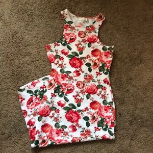 Skin tight floral dress